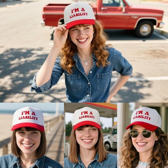 Funny Embroidered Trucker Hat Women Men Sun Protection Snapback main image 6